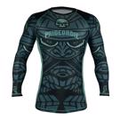 PRIDE OR DIE samurai Long sleeve RASHGUARD - BLACK